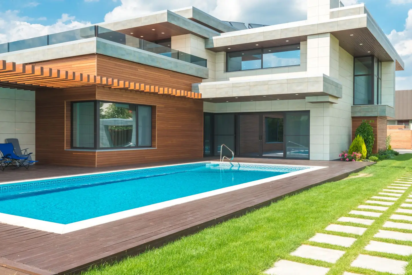 Swimming pool built in Sherwood, NSW
